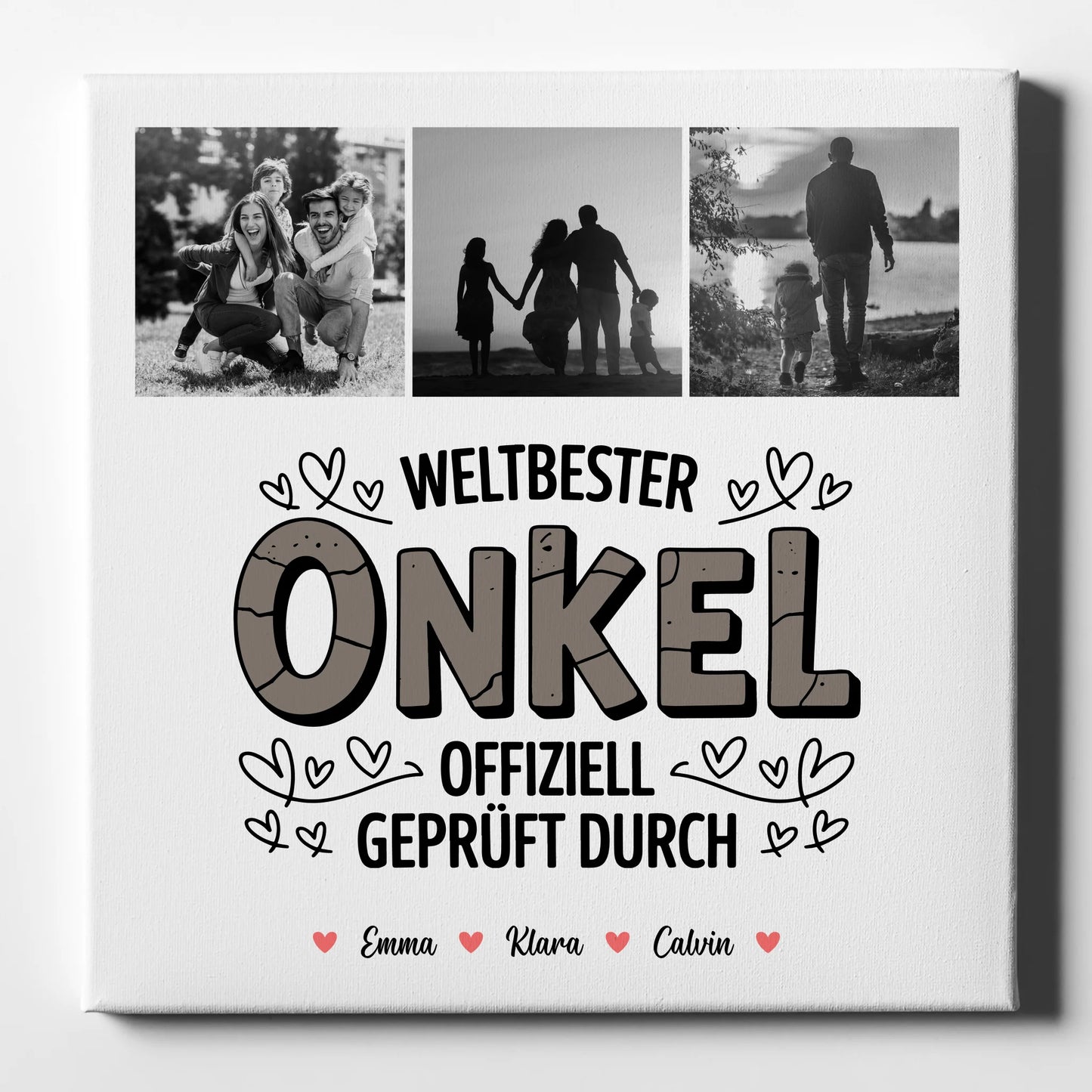 Leinwand Collagen Erstellen für den Weltbesten Onkel Offiziell Geprüft Durch 1