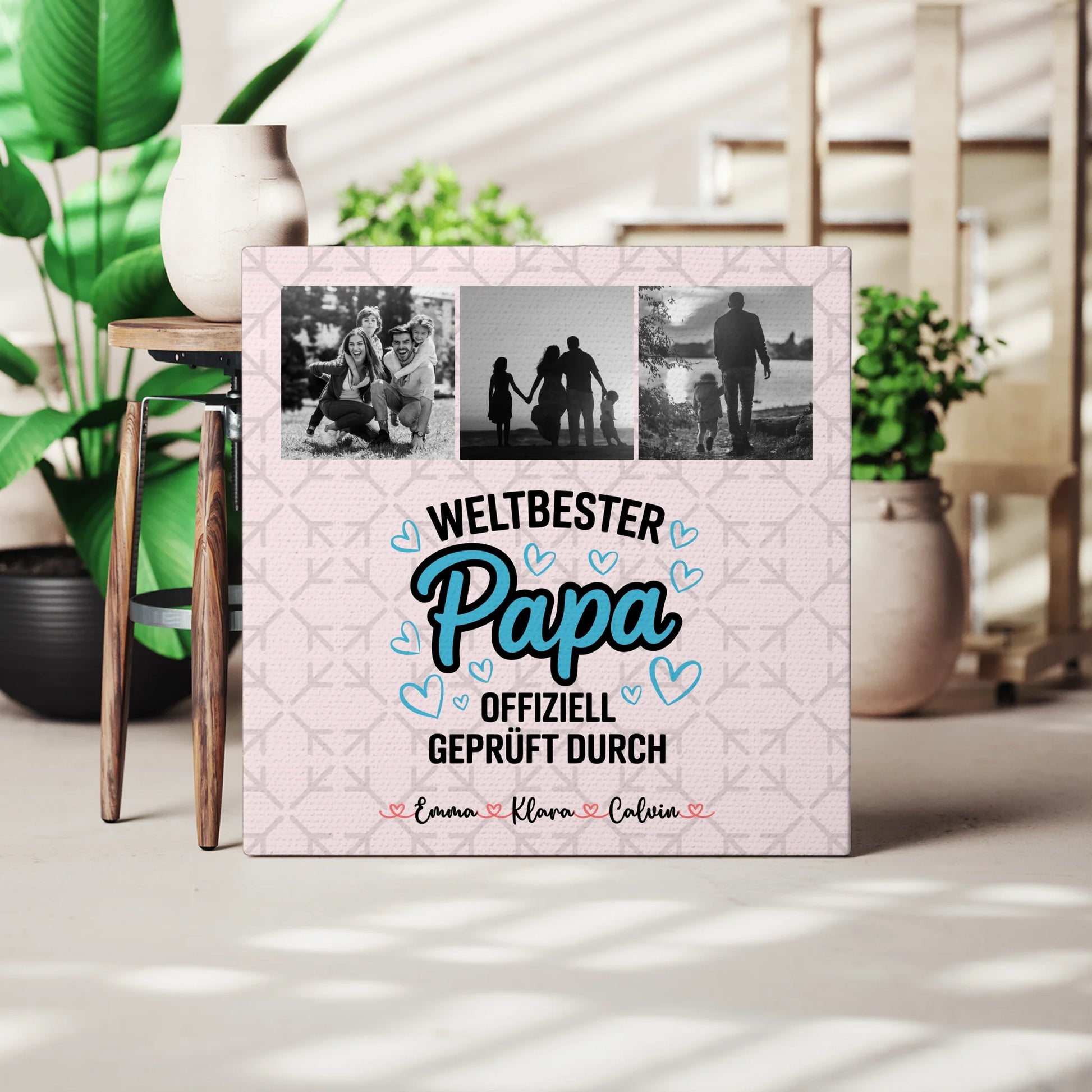 Fotocollage Großes Bild Aus Vielen Kleinen Papa Weltbester Papa Offiziell Geprüft Durch 3