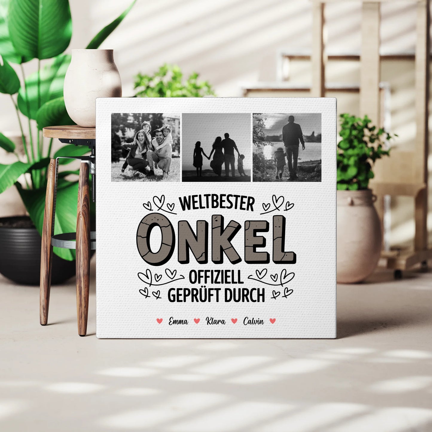 Leinwand Collagen Erstellen für den Weltbesten Onkel Offiziell Geprüft Durch 3