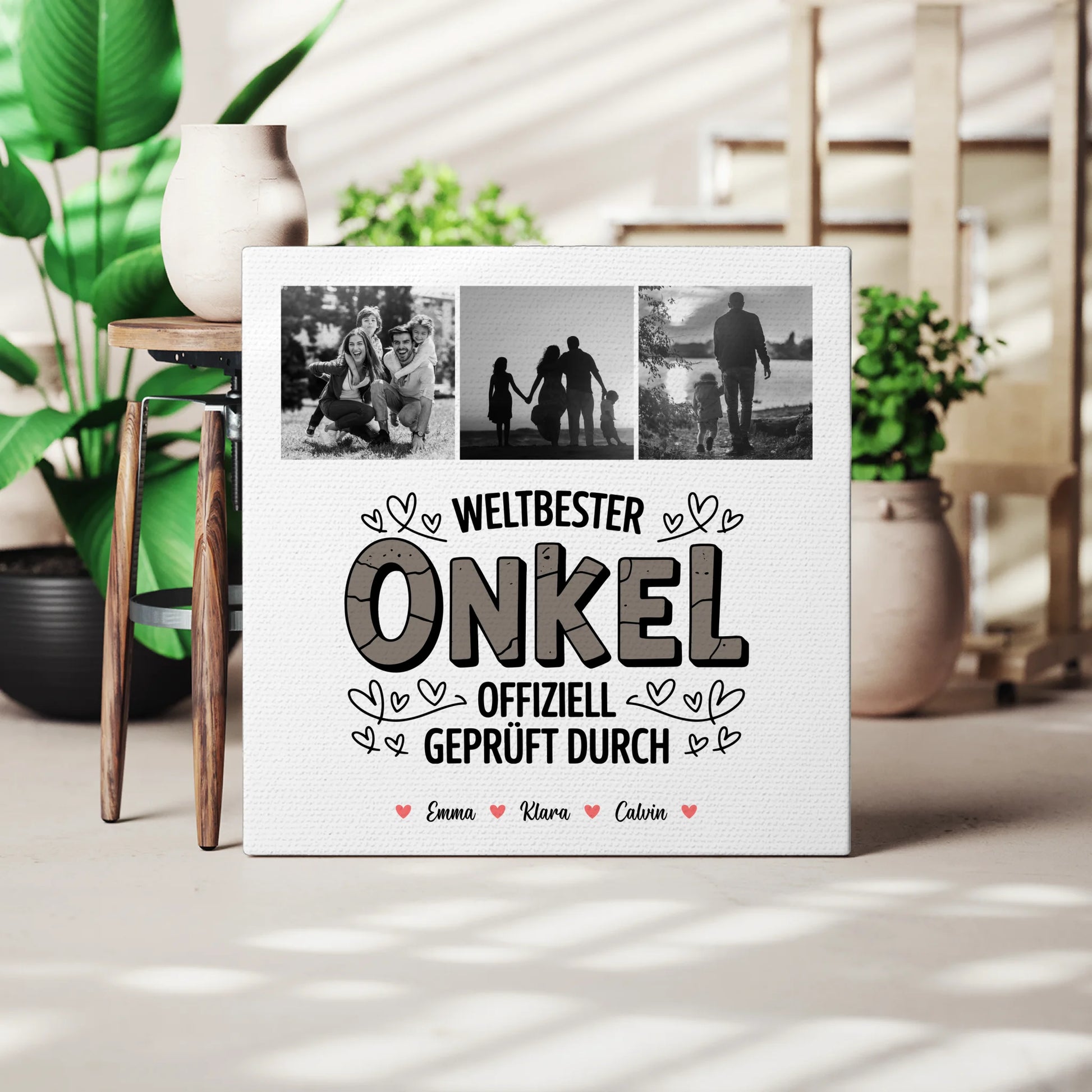 Leinwand Collagen Erstellen für den Weltbesten Onkel Offiziell Geprüft Durch 3