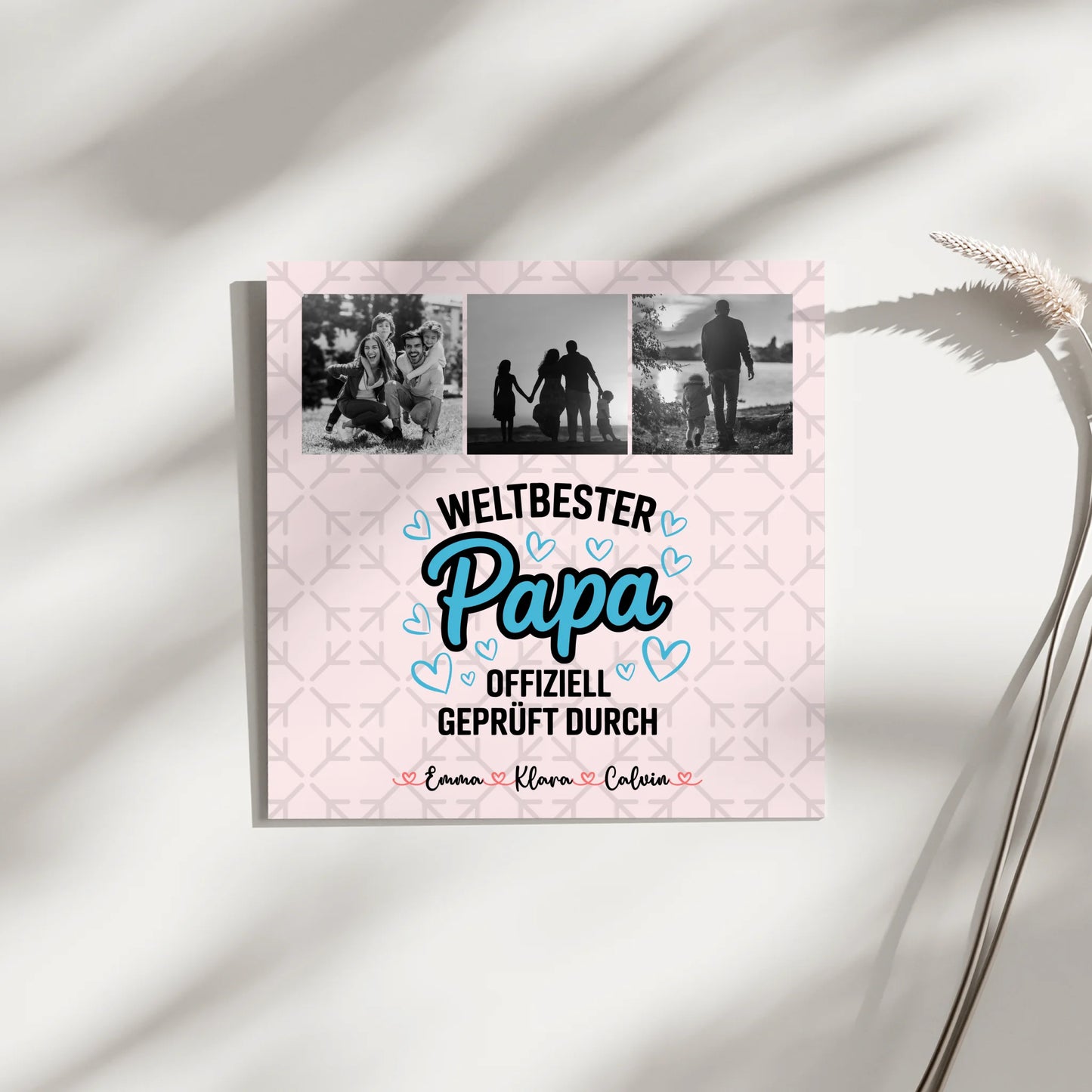 Fotocollage Großes Bild Aus Vielen Kleinen Papa Weltbester Papa Offiziell Geprüft Durch 4