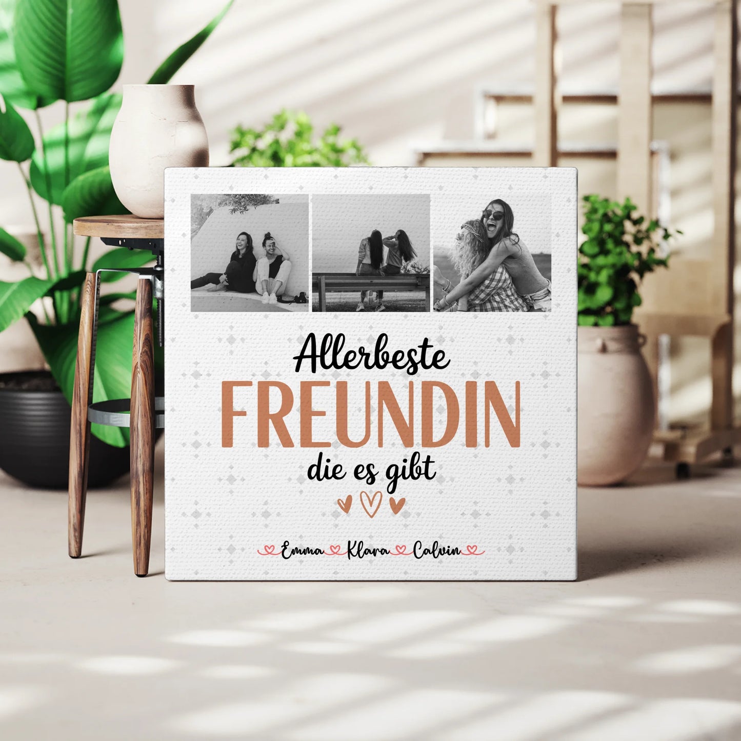 Leinwand Für Beste Freundin Gestalten Fotocollage Beste Freundin Allerbeste Freundin Die Es Gibt 3