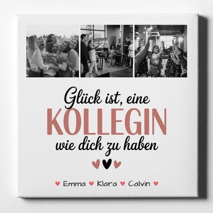 Leinwand Personalisiert Fotocollage Kollegin Glück Ist eine Kollegin Wie Dich Zu Haben 1