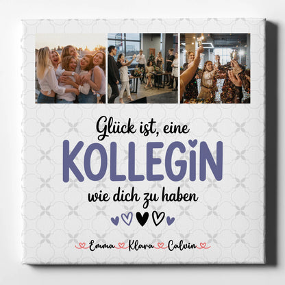 Leinwand Personalisiert Fotocollage für Kollegin Glück Ist eine Kollegin Wie Dich Zu Haben Geschenk 1