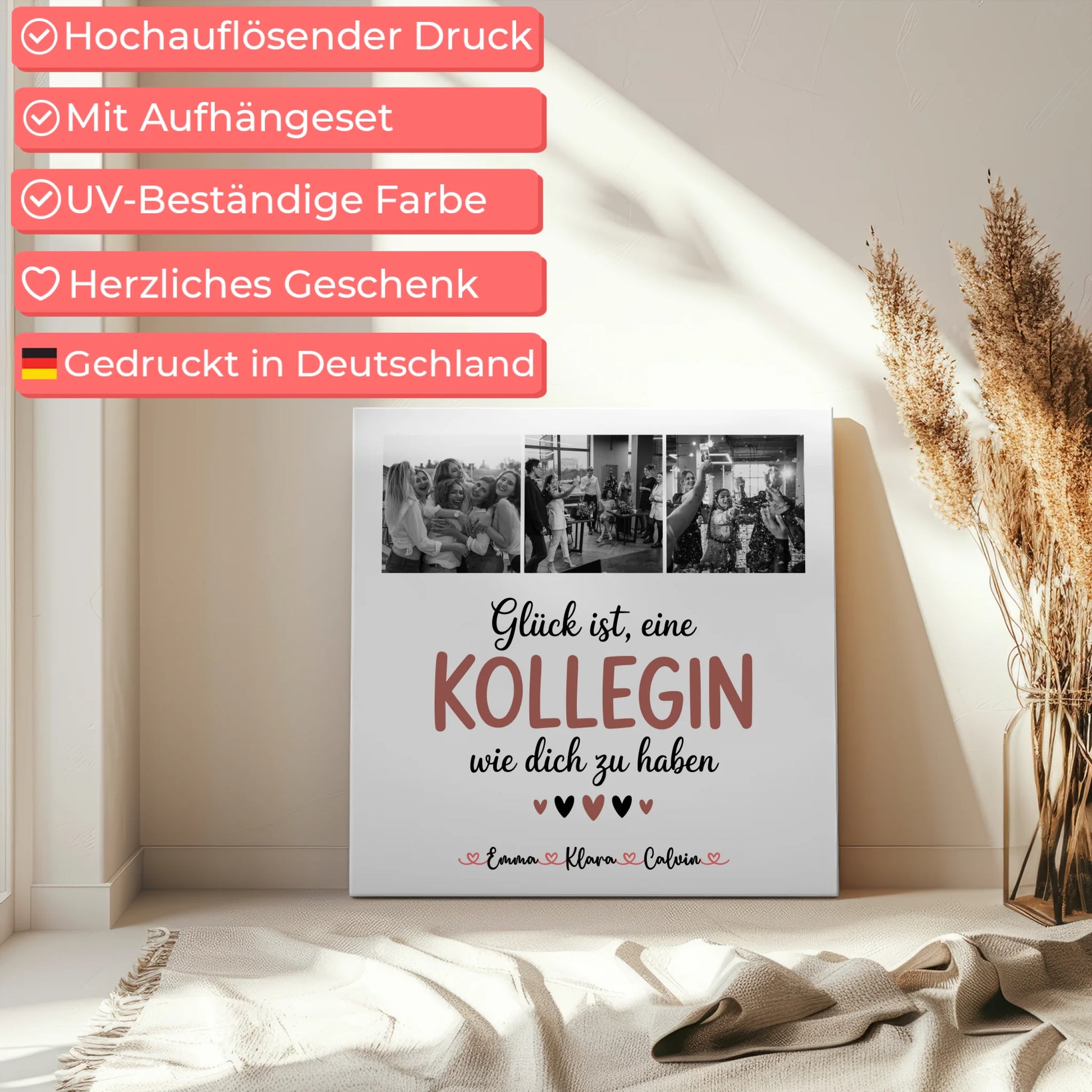 Leinwand Collagen Erstellen für Kollegin Fotocollage Glück Ist eine Kollegin Wie Dich Zu Haben 5