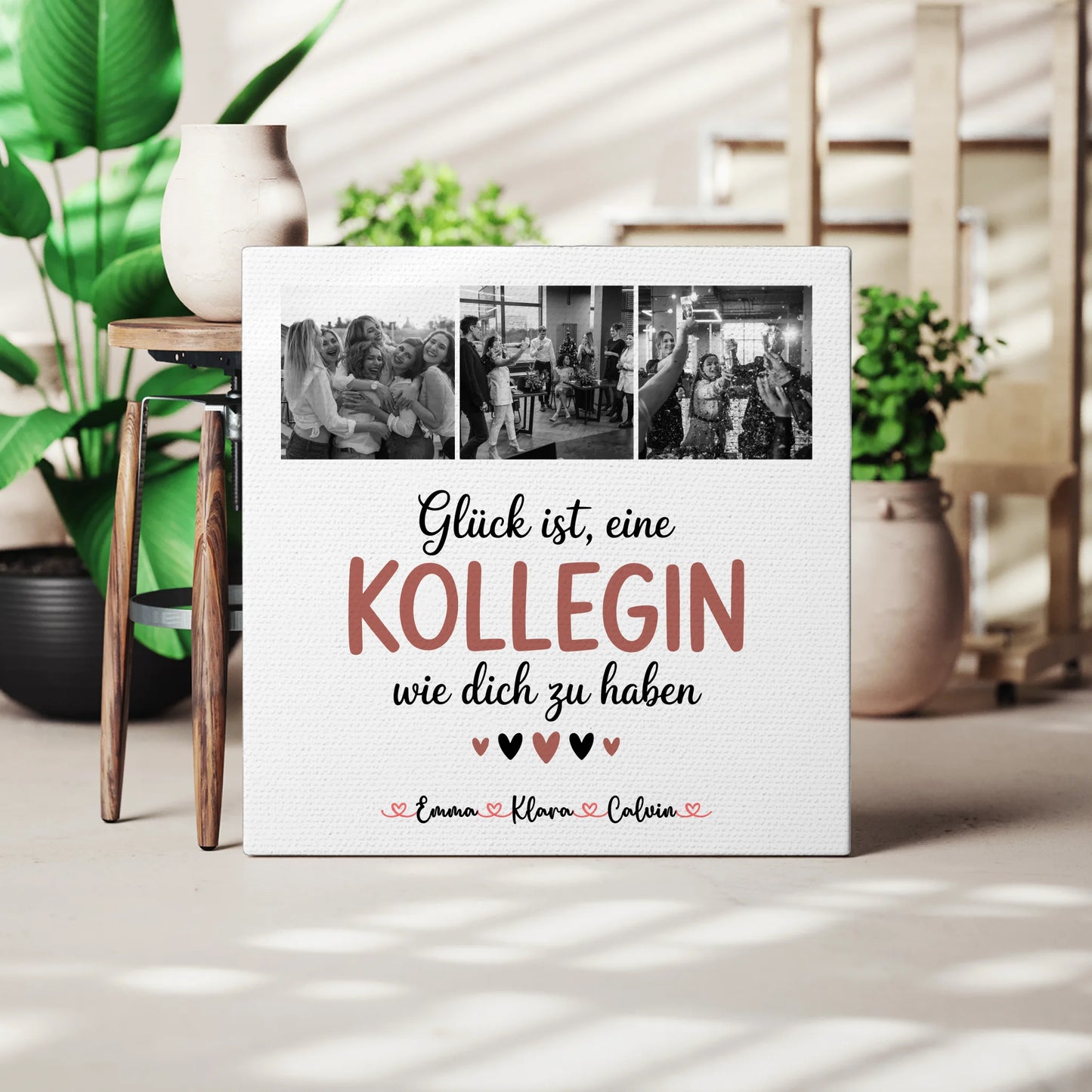 Leinwand Collagen Erstellen für Kollegin Fotocollage Glück Ist eine Kollegin Wie Dich Zu Haben 3