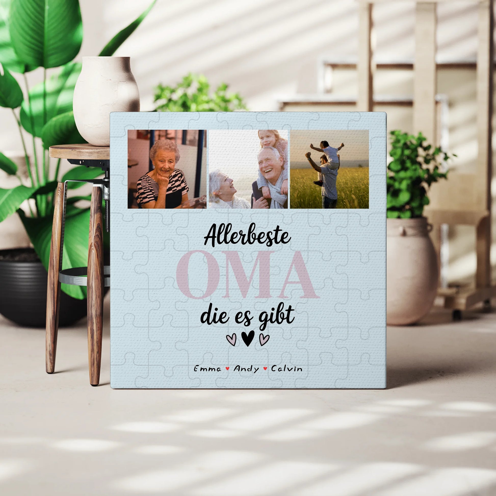 Wandbild Oma Geschenk Fotocollage Oma Allerbeste Oma Die Es Gibt personalisiertes Poster 3