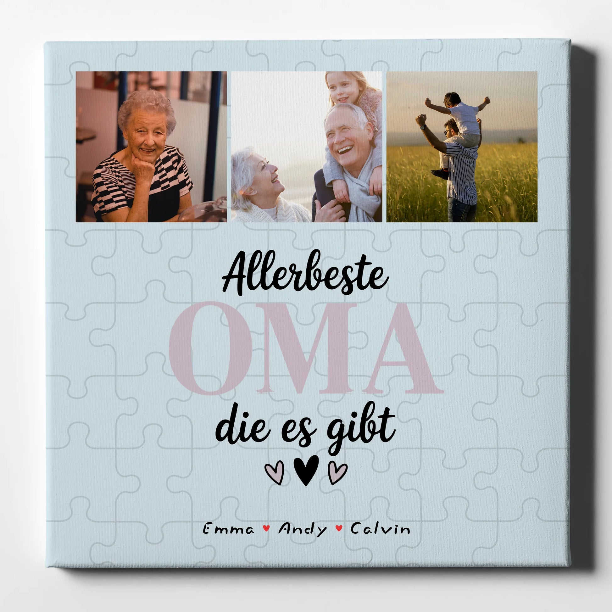 Wandbild Oma Geschenk Fotocollage Oma Allerbeste Oma Die Es Gibt personalisiertes Poster 1