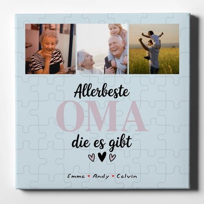 Wandbild Oma Geschenk Fotocollage Oma Allerbeste Oma Die Es Gibt personalisiertes Poster 1
