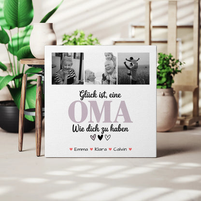 Oma Plakat Leinwand Fotocollage Oma Glück Ist eine Oma Wie Dich Zu Haben personalisiertes Geschenk 3