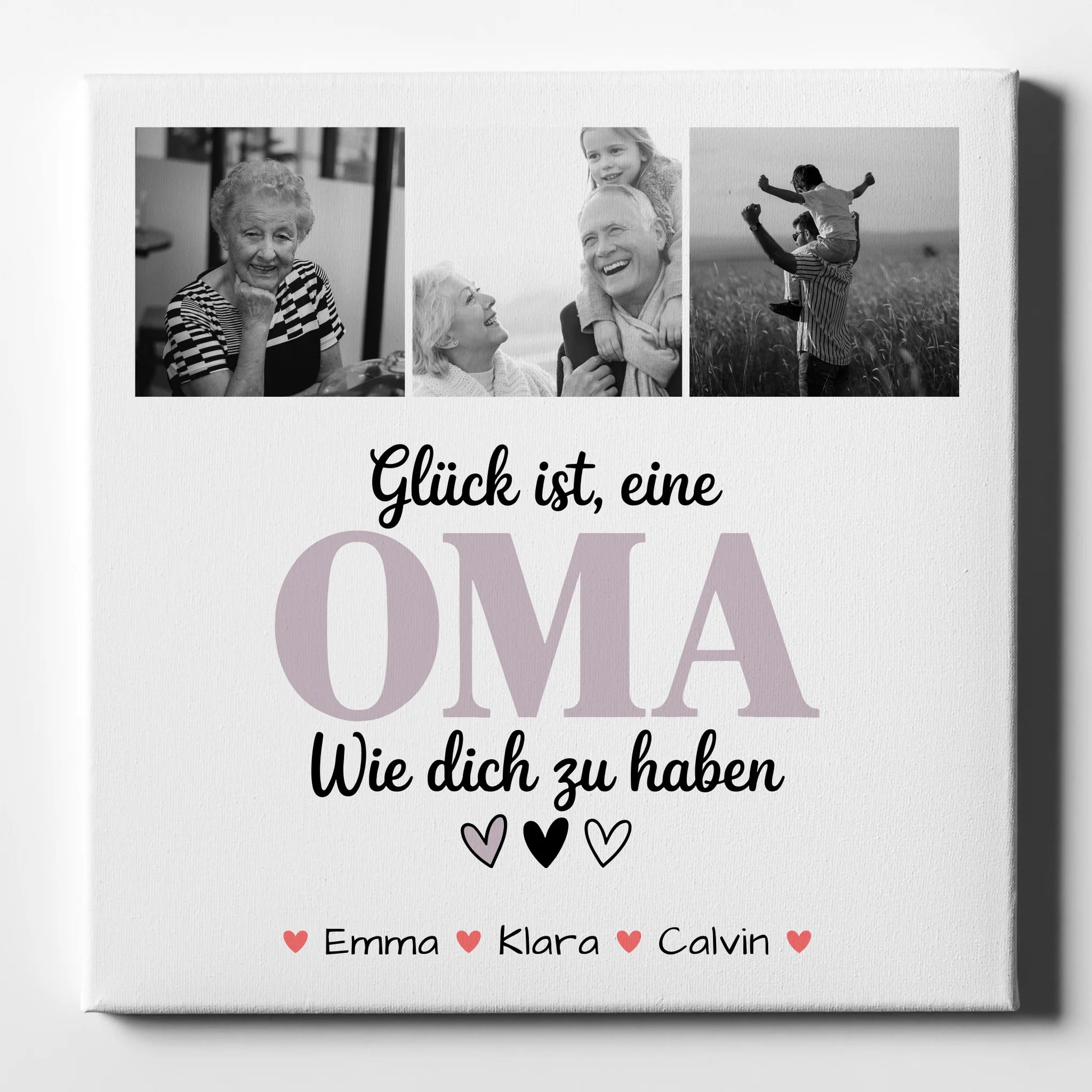 Oma Plakat Leinwand Fotocollage Oma Glück Ist eine Oma Wie Dich Zu Haben personalisiertes Geschenk 1