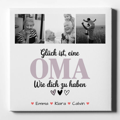 Oma Plakat Leinwand Fotocollage Oma Glück Ist eine Oma Wie Dich Zu Haben personalisiertes Geschenk 1