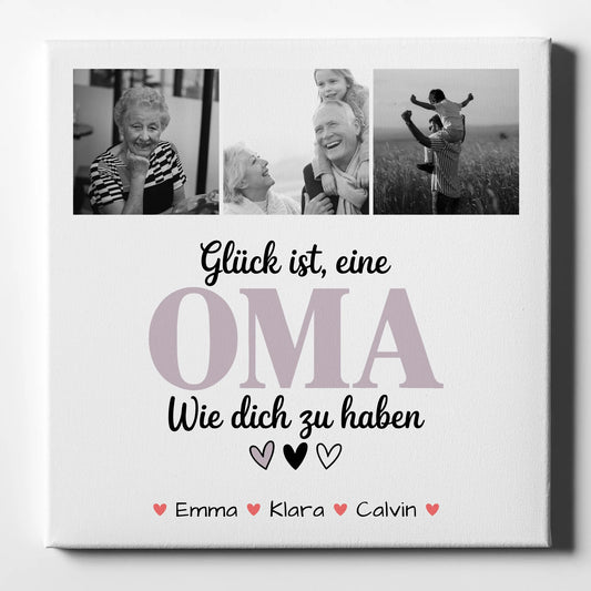 Oma Plakat Leinwand Fotocollage Oma Glück Ist eine Oma Wie Dich Zu Haben personalisiertes Geschenk 1