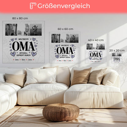 Wandbild Oma Fotocollage Weltbeste Oma Offiziell Geprüft Durch Geschenk 6