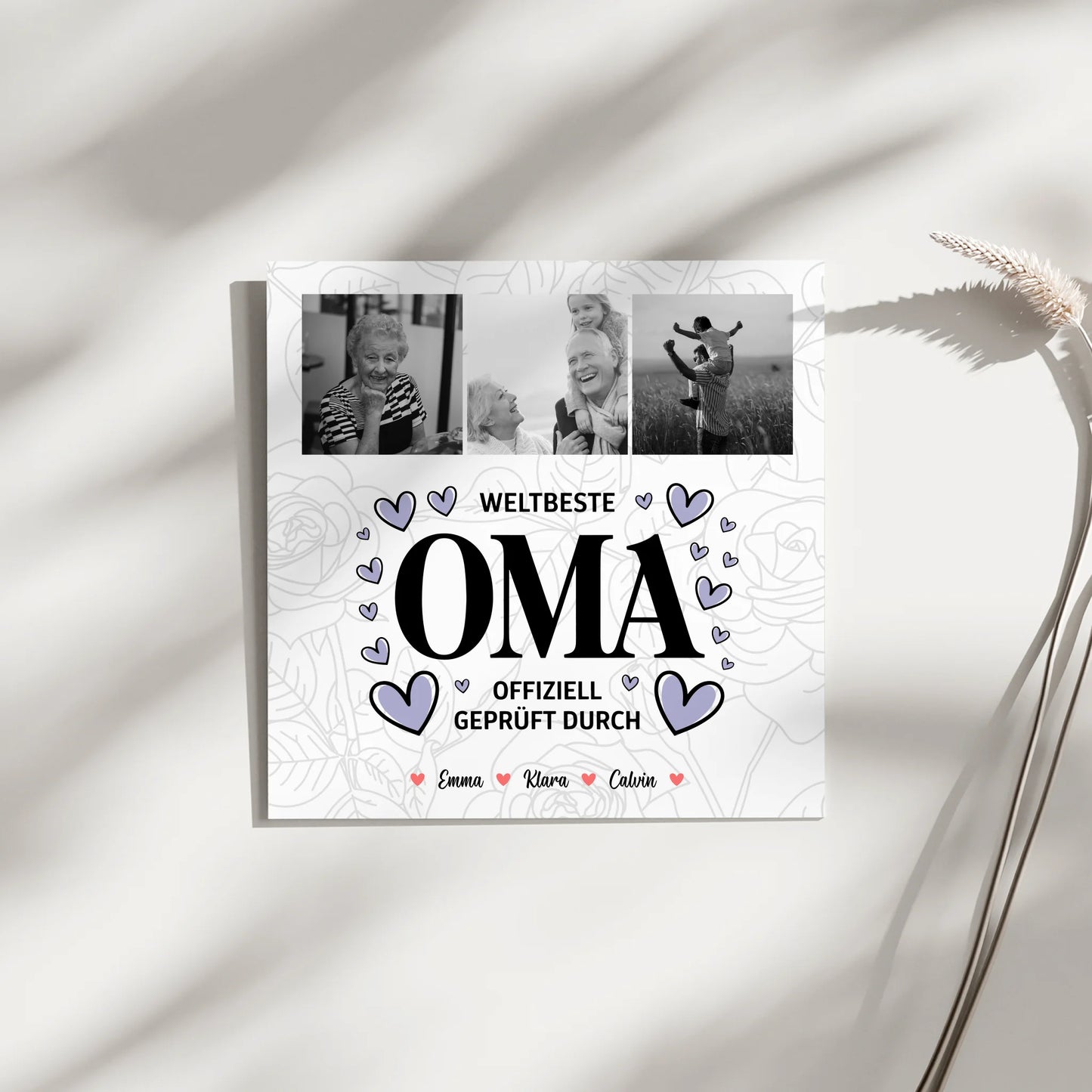 Wandbild Oma Fotocollage Weltbeste Oma Offiziell Geprüft Durch Geschenk 4