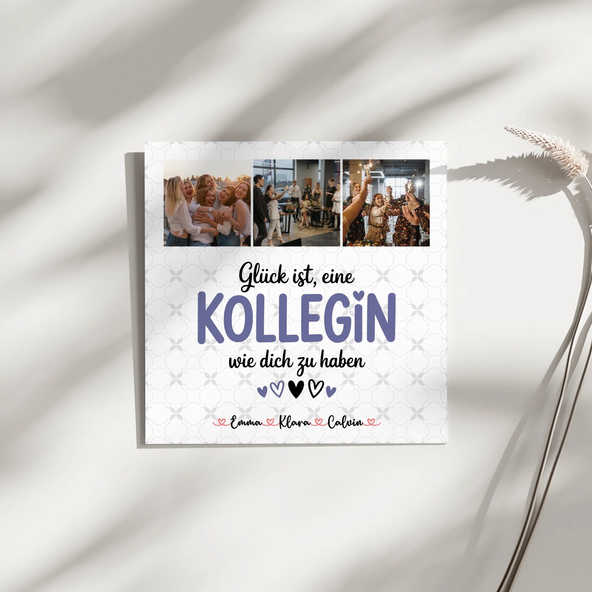 Leinwand Personalisiert Fotocollage für Kollegin Glück Ist eine Kollegin Wie Dich Zu Haben Geschenk 4