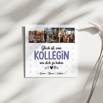 Leinwand Personalisiert Fotocollage für Kollegin Glück Ist eine Kollegin Wie Dich Zu Haben Geschenk 4