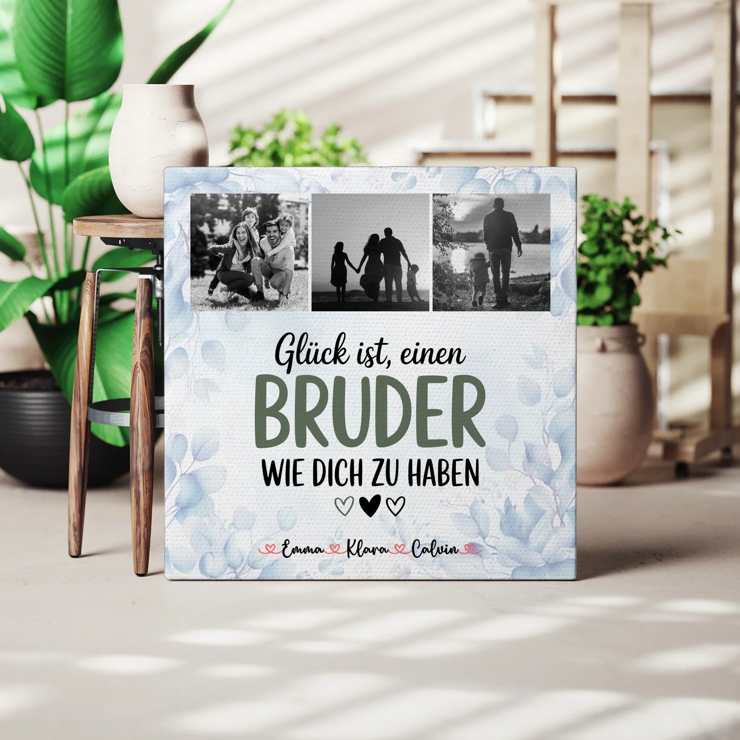 Personalisierte Leinwand Collagen Erstellen Fotocollage Bruder Glück Ist Einen Bruder Wie Dich Zu Haben 3