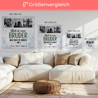 Personalisierte Leinwand Collagen Erstellen Fotocollage Bruder Glück Ist Einen Bruder Wie Dich Zu Haben 6