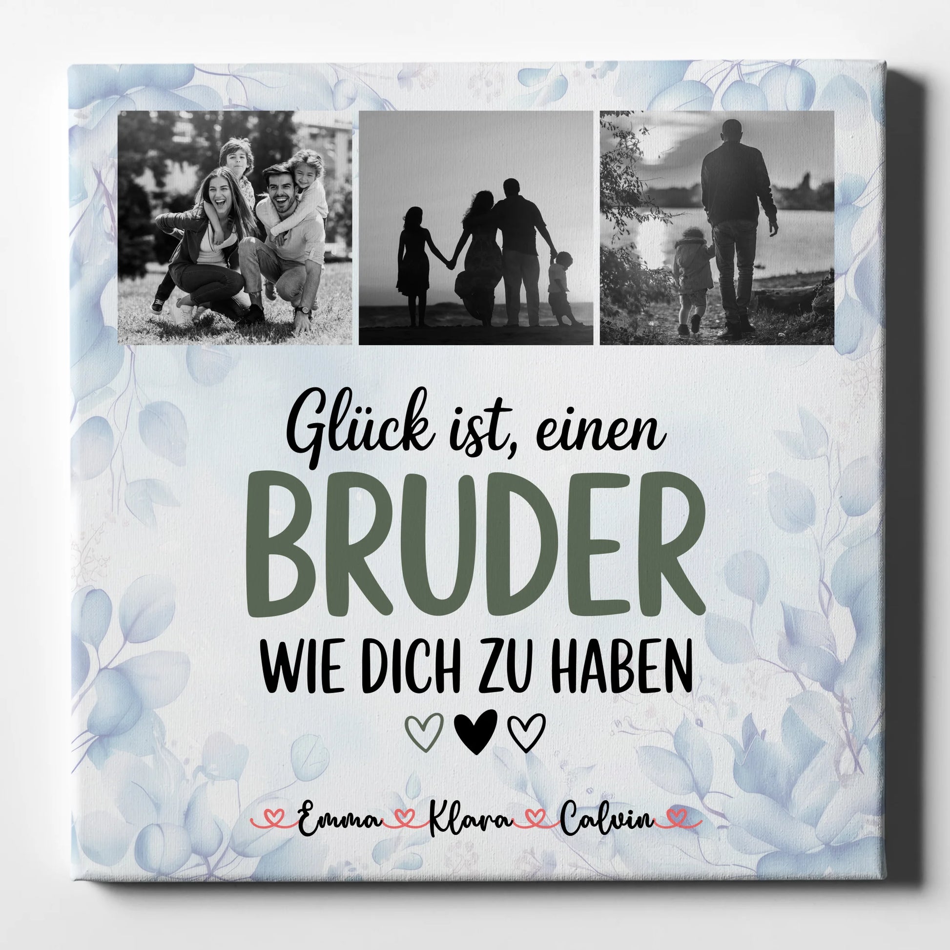 Personalisierte Leinwand Collagen Erstellen Fotocollage Bruder Glück Ist Einen Bruder Wie Dich Zu Haben 1
