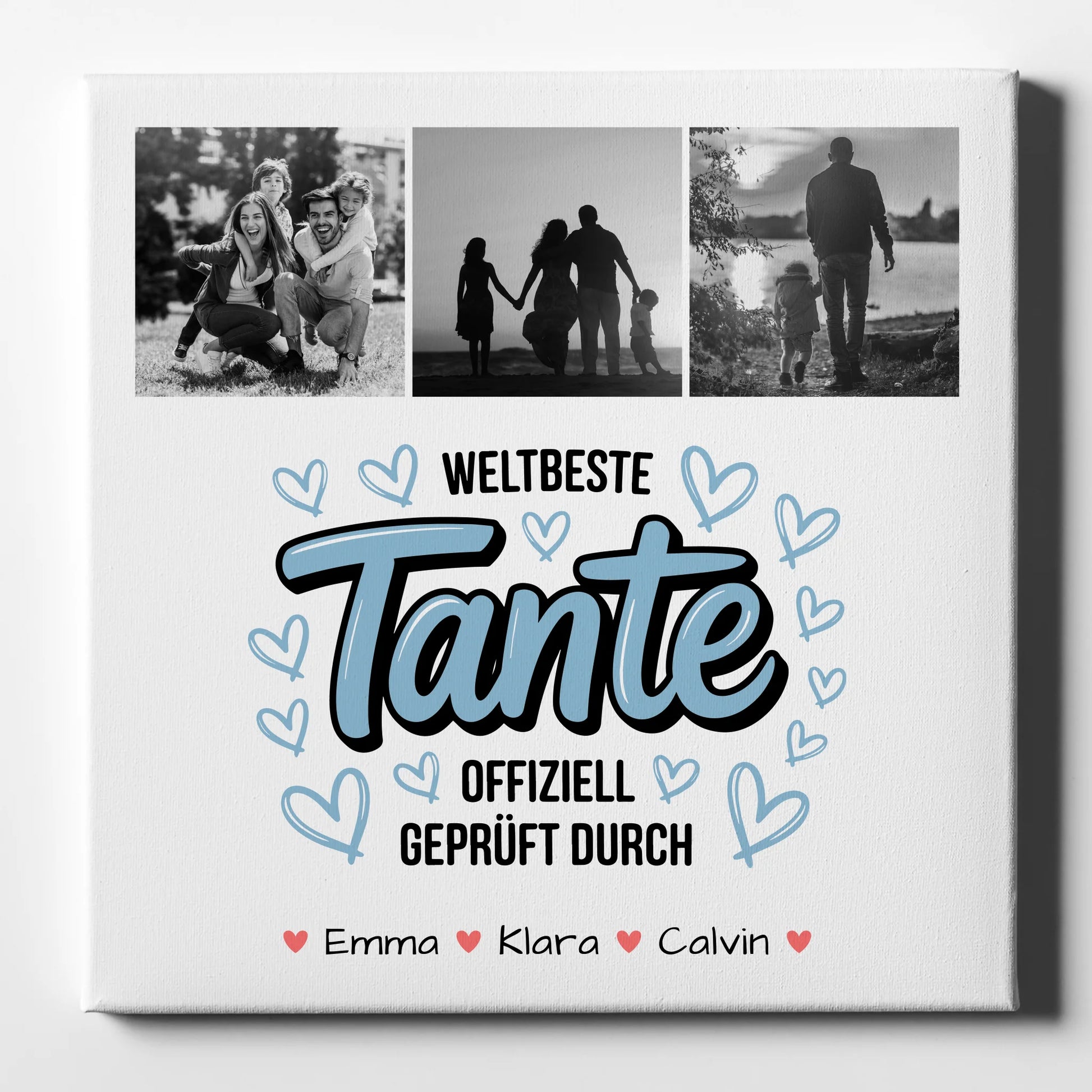 Fotocollage Großes Bild Aus Vielen Kleinen Weltbeste Tante Offiziell Geprüft 1