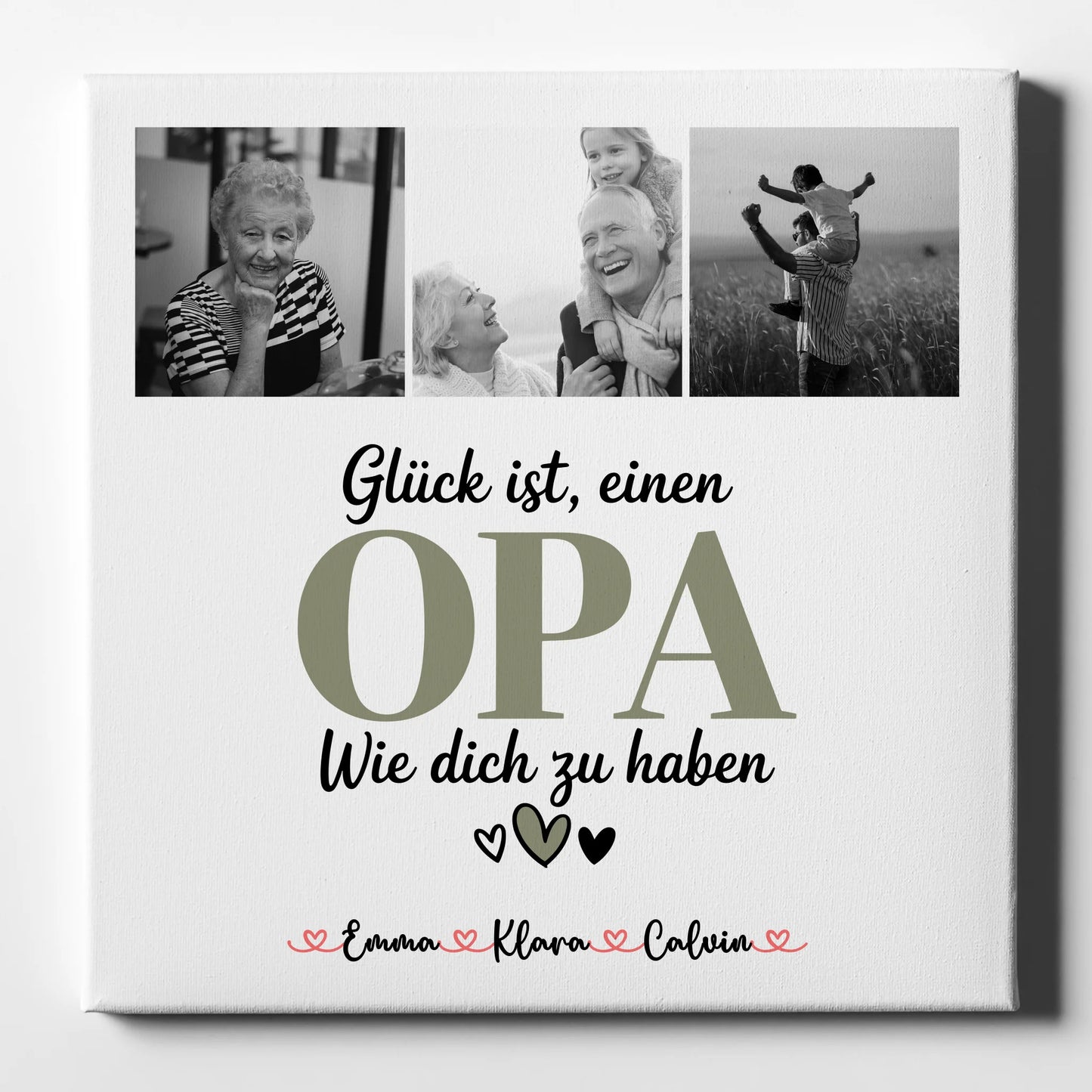 Personalisierte Fotocollage Großes Bild Aus Vielen Kleinen Für Opa Glück Ist Einen Opa Wie Dich Zu Haben 1
