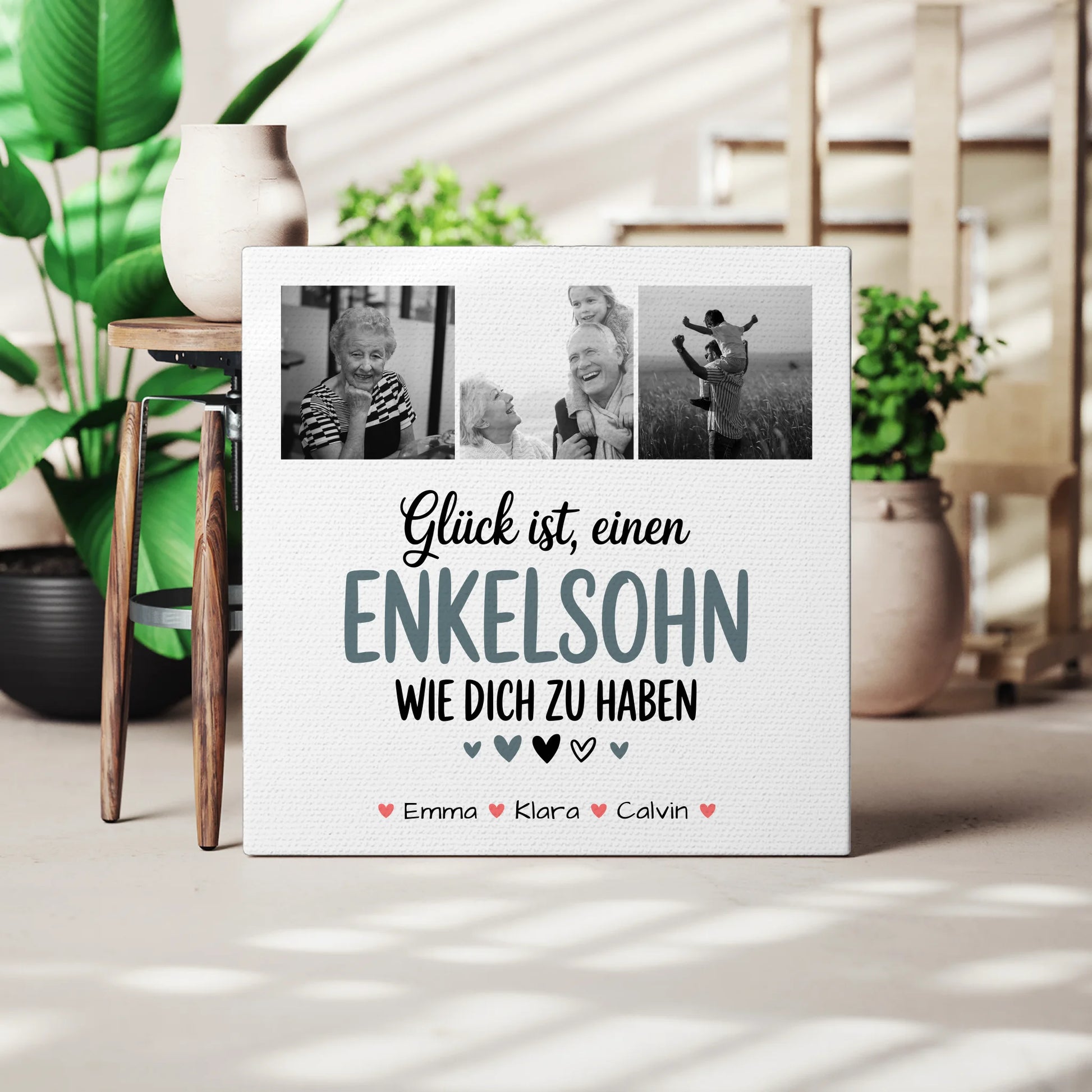 Leinwand Collagen Erstellen Fotocollage Enkelsohn Glück Ist einen Enkelsohn Wie Dich Zu Haben 3