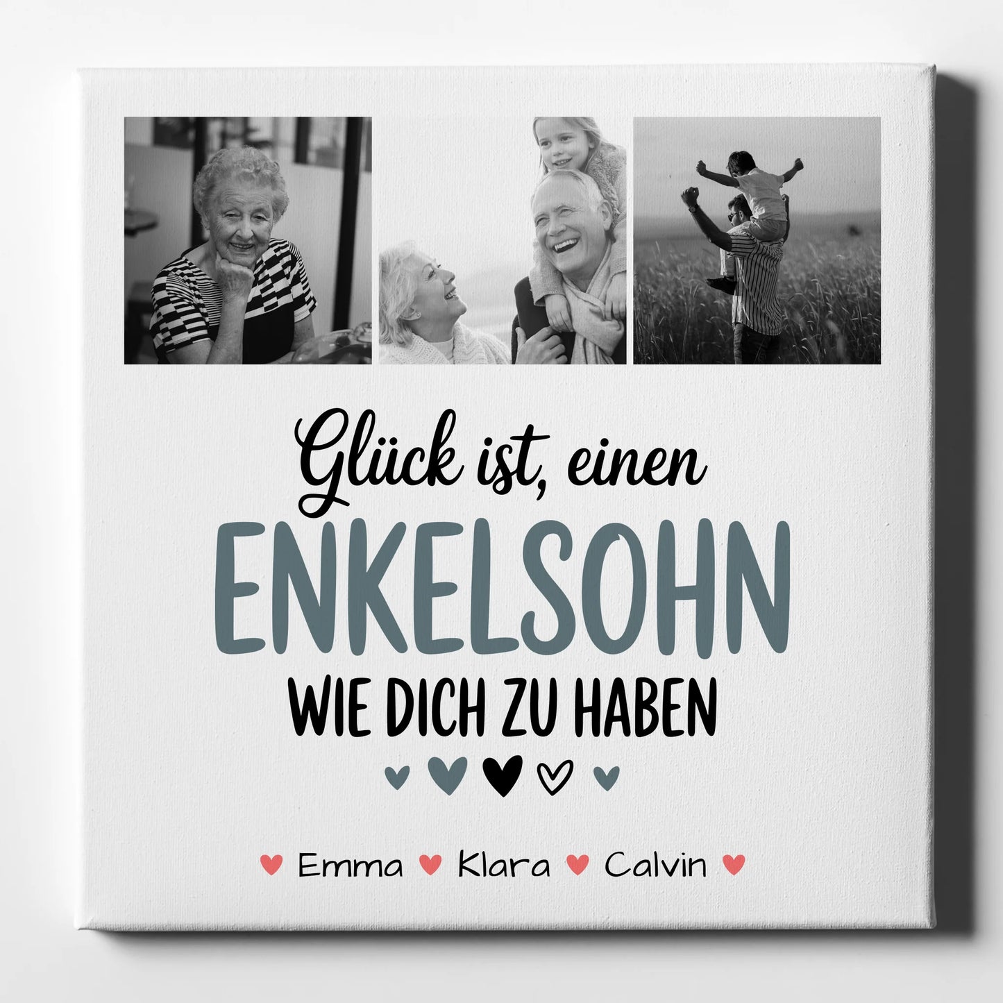 Leinwand Collagen Erstellen Fotocollage Enkelsohn Glück Ist einen Enkelsohn Wie Dich Zu Haben 1