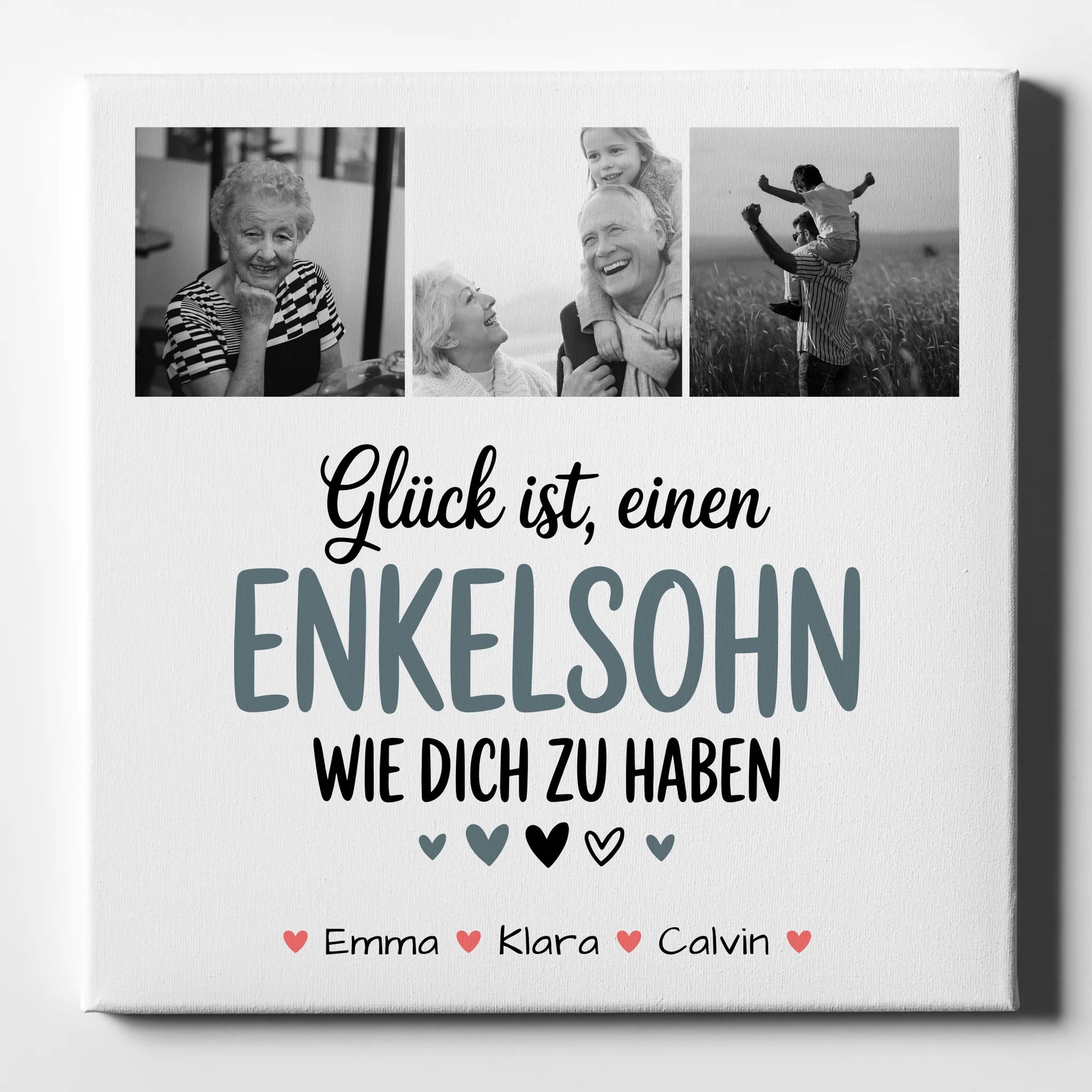 Leinwand Collagen Erstellen Fotocollage Enkelsohn Glück Ist einen Enkelsohn Wie Dich Zu Haben 1