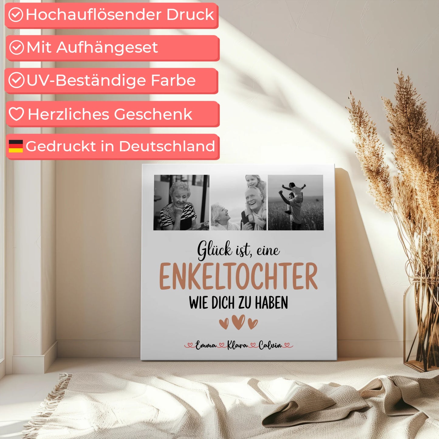 Leinwand Collagen Erstellen Fotocollage Enkeltochter Glück Ist eine Enkeltochter Wie Dich Zu Haben 5