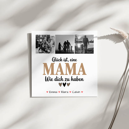 Leinwand Mama Fotocollage Mama Glück Ist eine Mama Wie Dich Zu Haben Geschenk 4