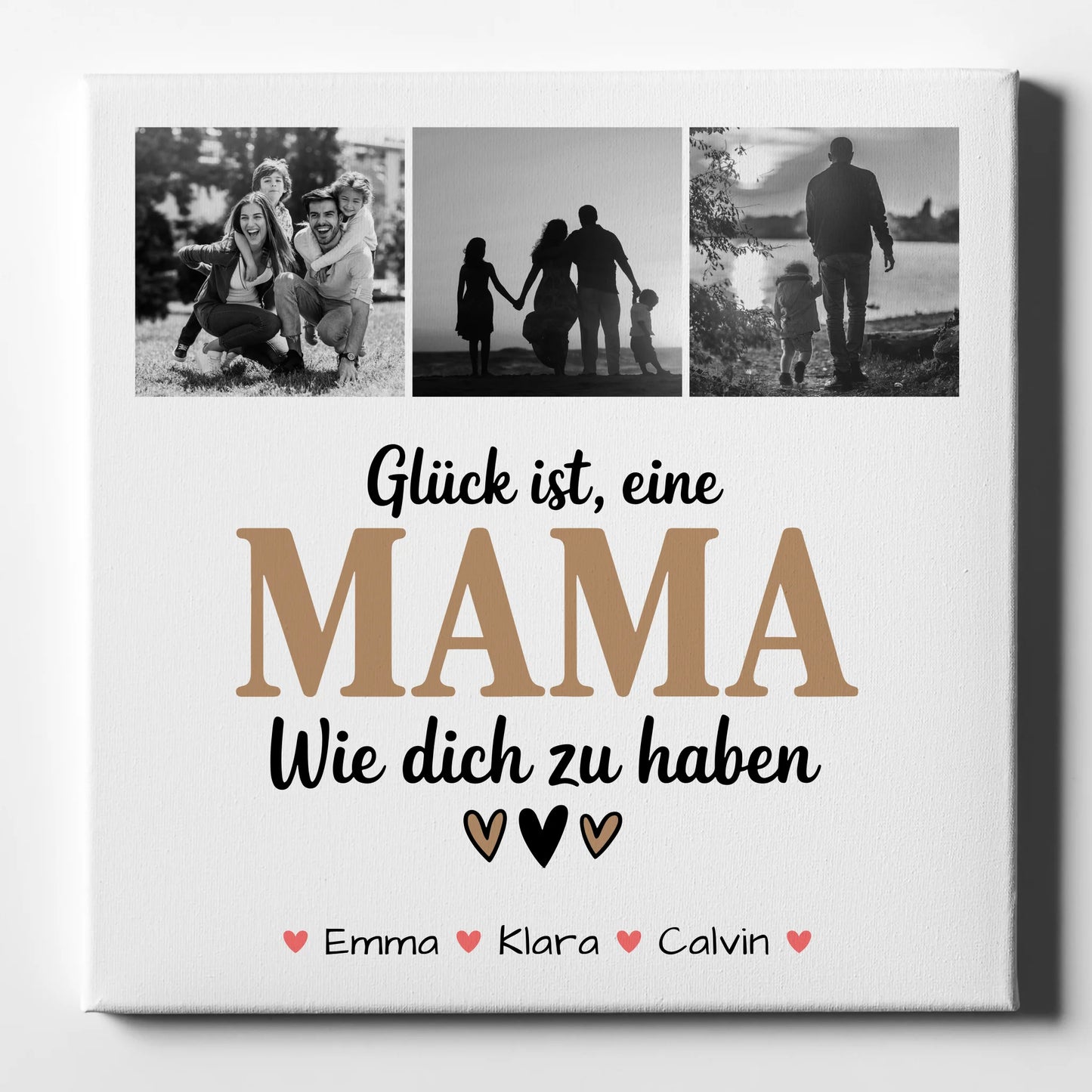 Leinwand Mama Fotocollage Mama Glück Ist eine Mama Wie Dich Zu Haben Geschenk 1