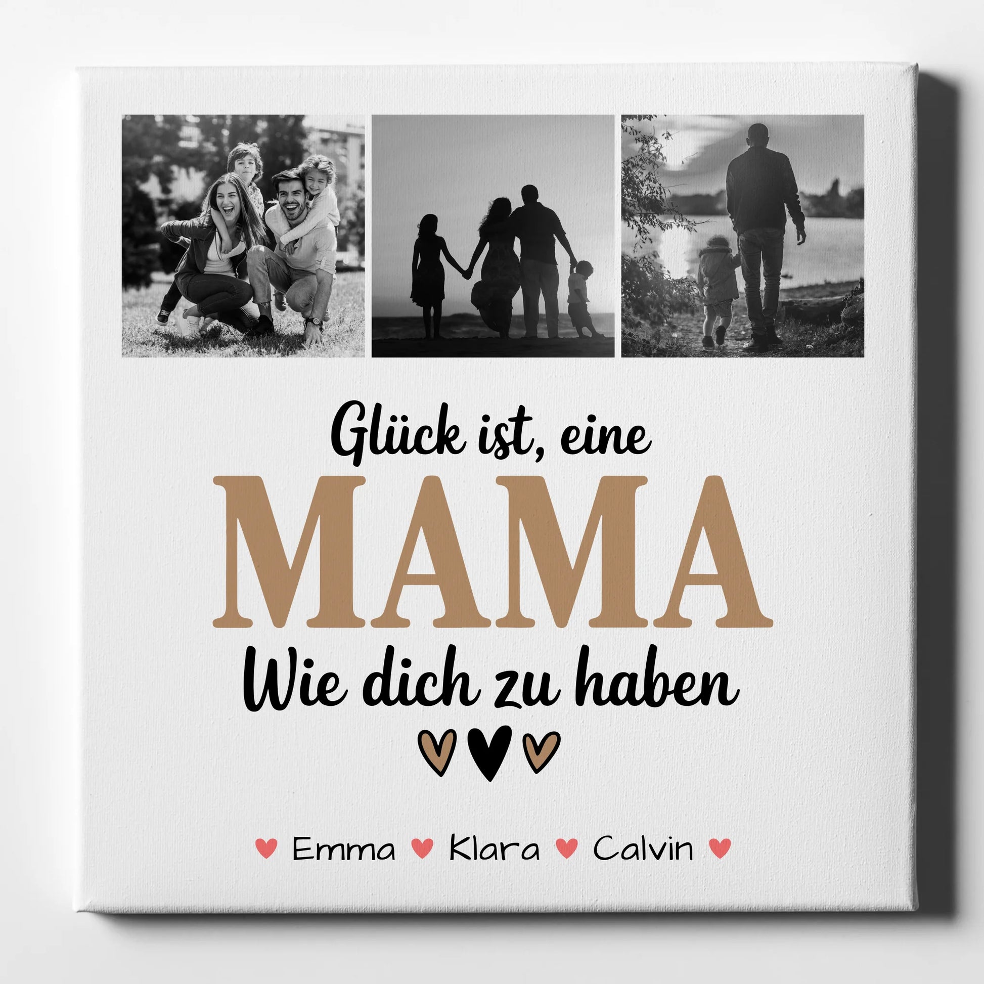 Leinwand Mama Fotocollage Mama Glück Ist eine Mama Wie Dich Zu Haben Geschenk 1