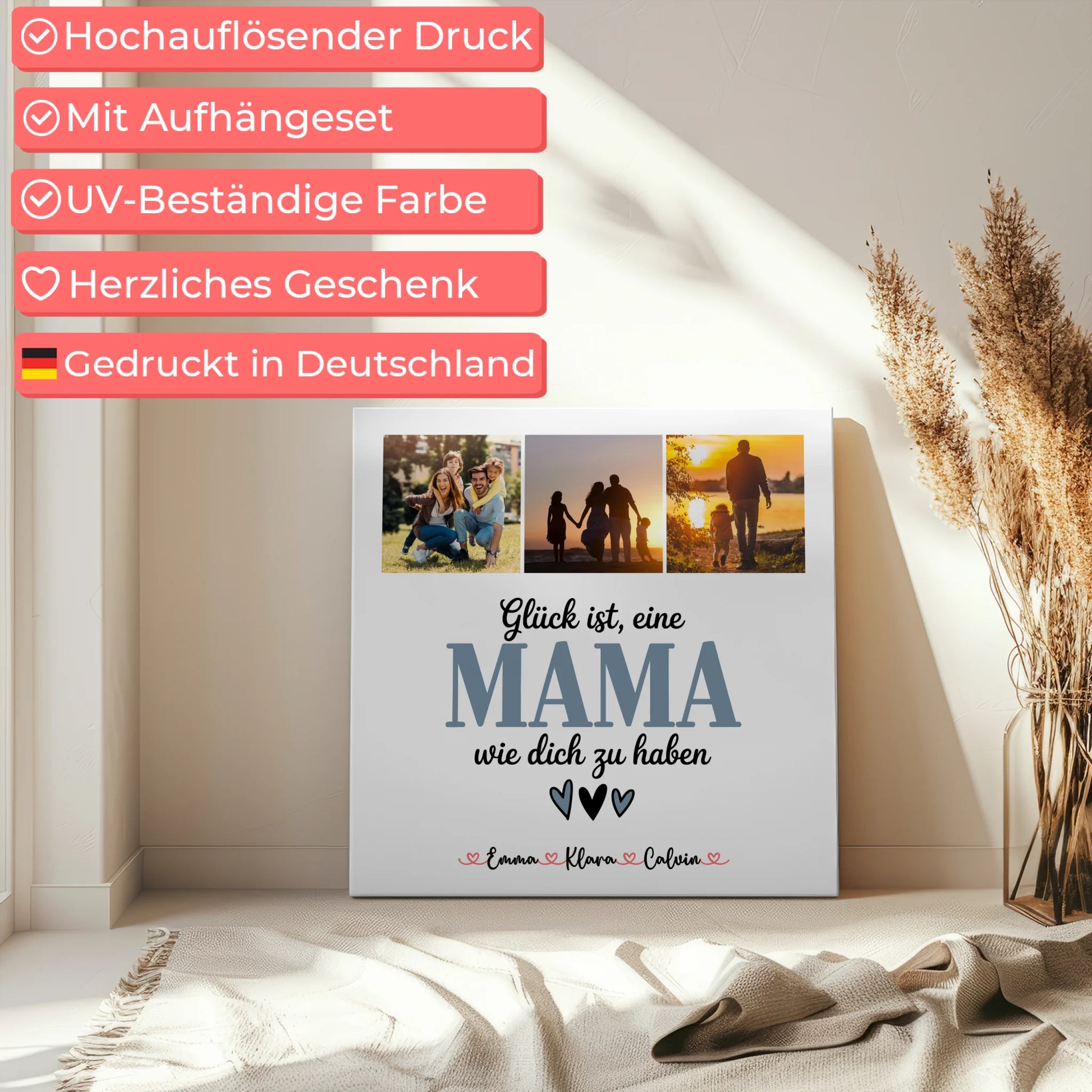 Personalisierte Leinwand Für Mama Fotocollage Für Mama Glück Ist Eine Mama Wie Dich Zu Haben 5