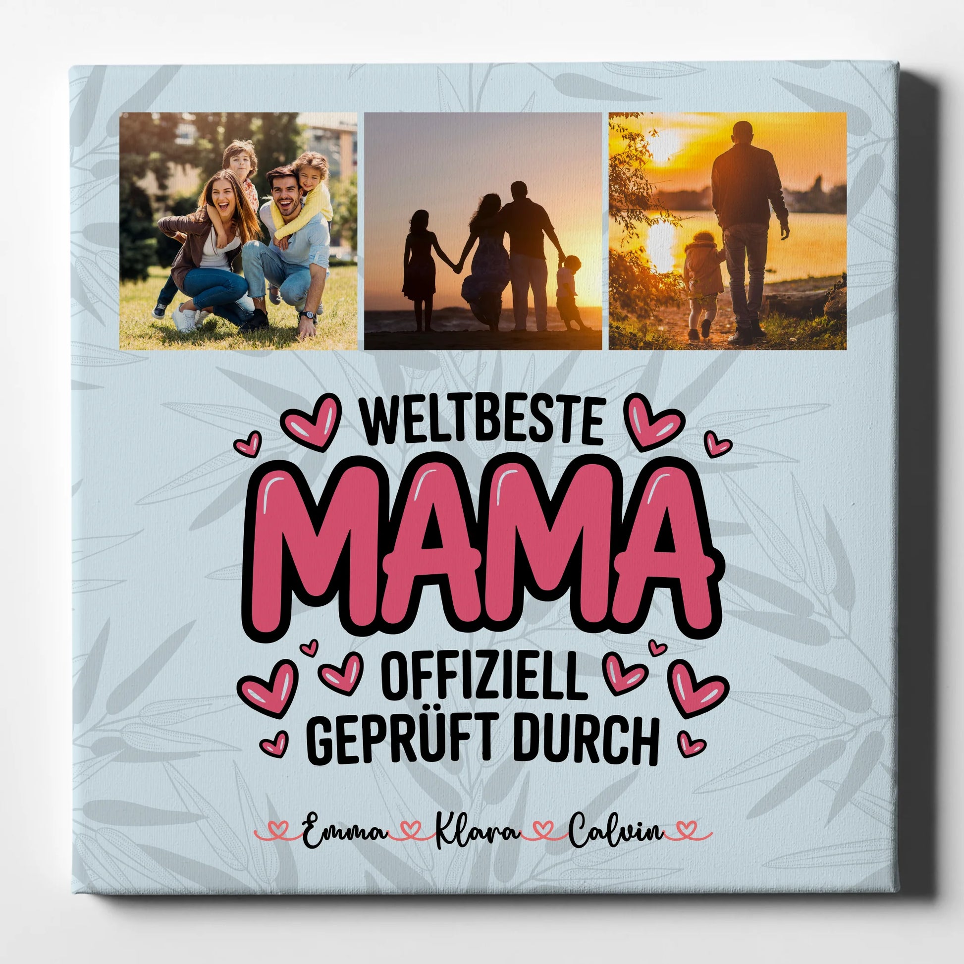 Leinwand Für Mama Fotocollage für Mama Weltbeste Mama Offiziell Geprüft Durch Geschenk 1