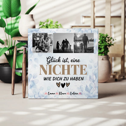 Leinwand Personalisiert Fotocollage Nichte Glück Ist eine Nichte Wie Dich Zu Haben Geschenk 3