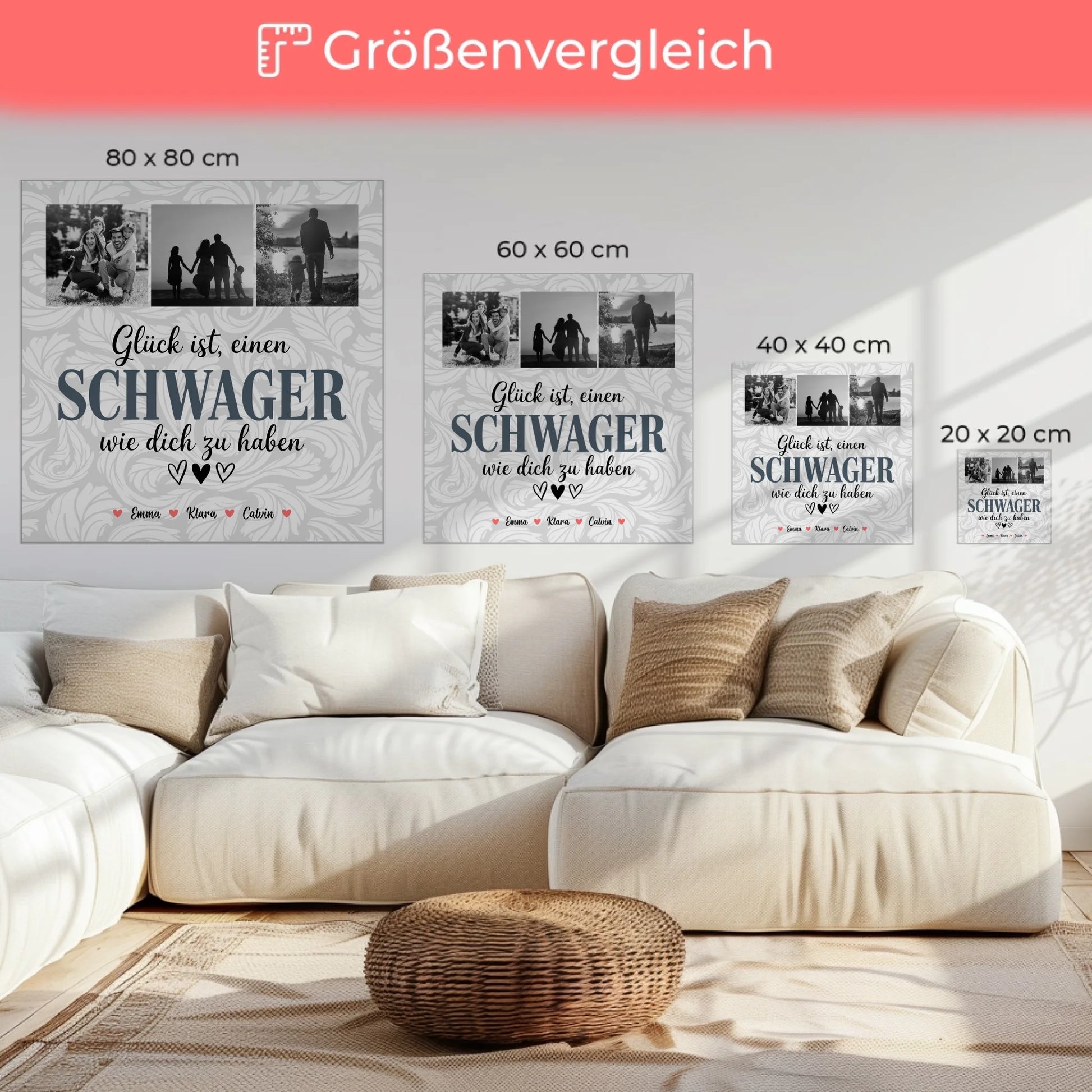 Leinwand Bild Schwager Fotocollage Glück Ist eine Schwager Wie Dich Zu Haben personalisiertes Geschenk 6