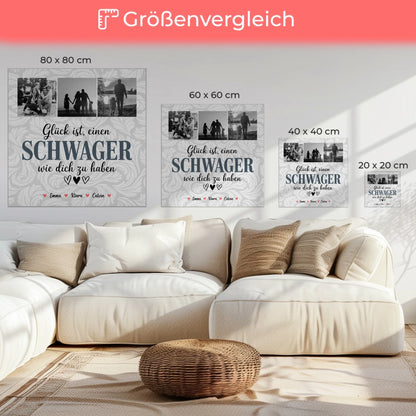 Leinwand Bild Schwager Fotocollage Glück Ist eine Schwager Wie Dich Zu Haben personalisiertes Geschenk 6