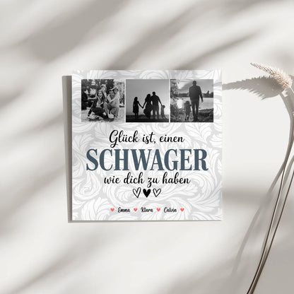 Leinwand Bild Schwager Fotocollage Glück Ist eine Schwager Wie Dich Zu Haben personalisiertes Geschenk 4