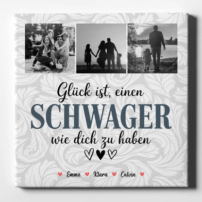 Leinwand Bild Schwager Fotocollage Glück Ist eine Schwager Wie Dich Zu Haben personalisiertes Geschenk 1