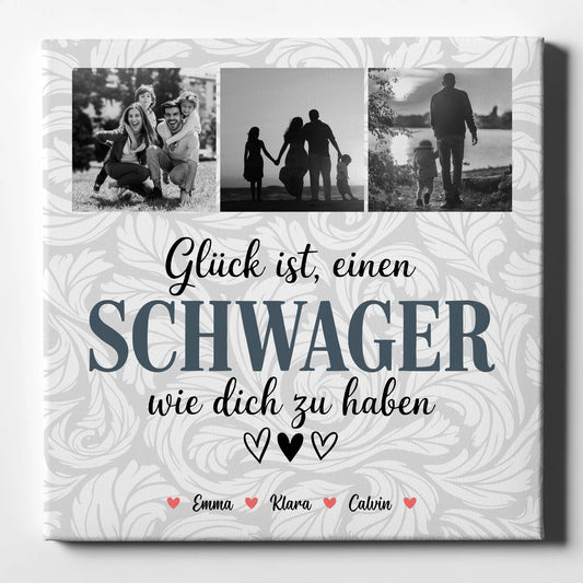 Leinwand Bild Schwager Fotocollage Glück Ist eine Schwager Wie Dich Zu Haben personalisiertes Geschenk 1