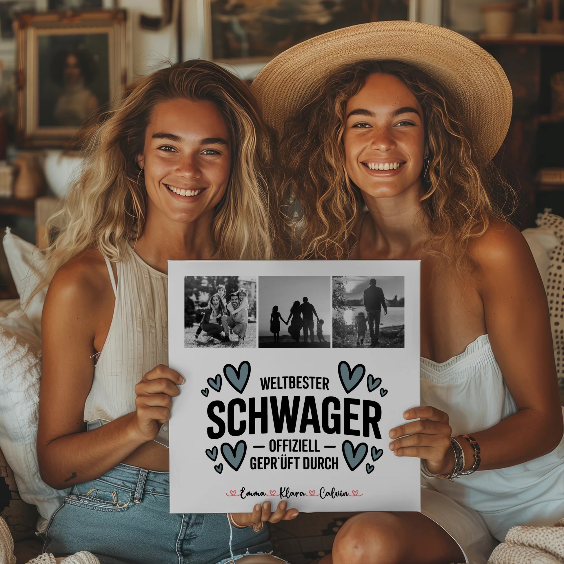 Fotocollage Großes Bild Aus Vielen Kleinen für Schwager Weltbester Schwager Offiziell Geprüft Durch 2