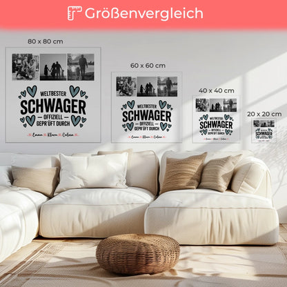 Fotocollage Großes Bild Aus Vielen Kleinen für Schwager Weltbester Schwager Offiziell Geprüft Durch 6