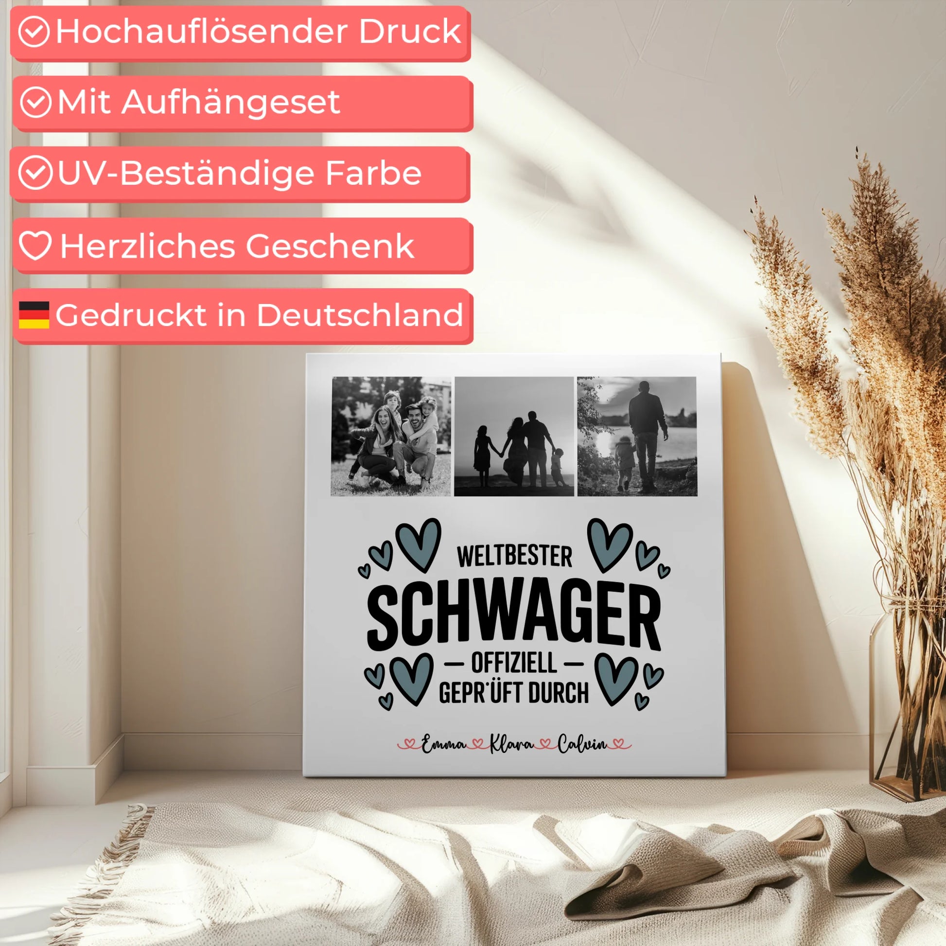 Fotocollage Großes Bild Aus Vielen Kleinen für Schwager Weltbester Schwager Offiziell Geprüft Durch 5