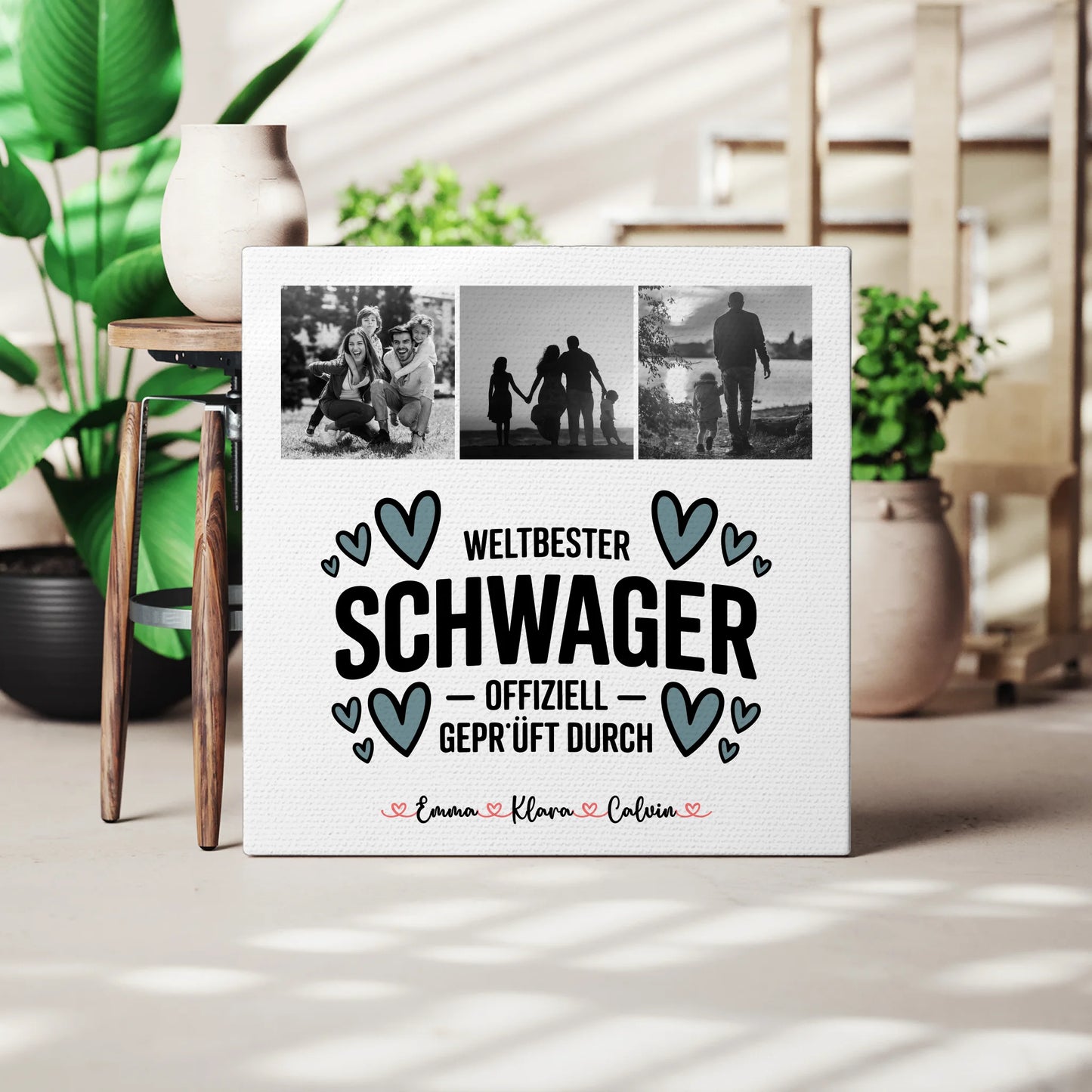 Fotocollage Großes Bild Aus Vielen Kleinen für Schwager Weltbester Schwager Offiziell Geprüft Durch 3