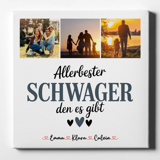 Leinwand Collagen Erstellen Fotocollage für Schwager Allerbester Schwager Den Es Gibt 1