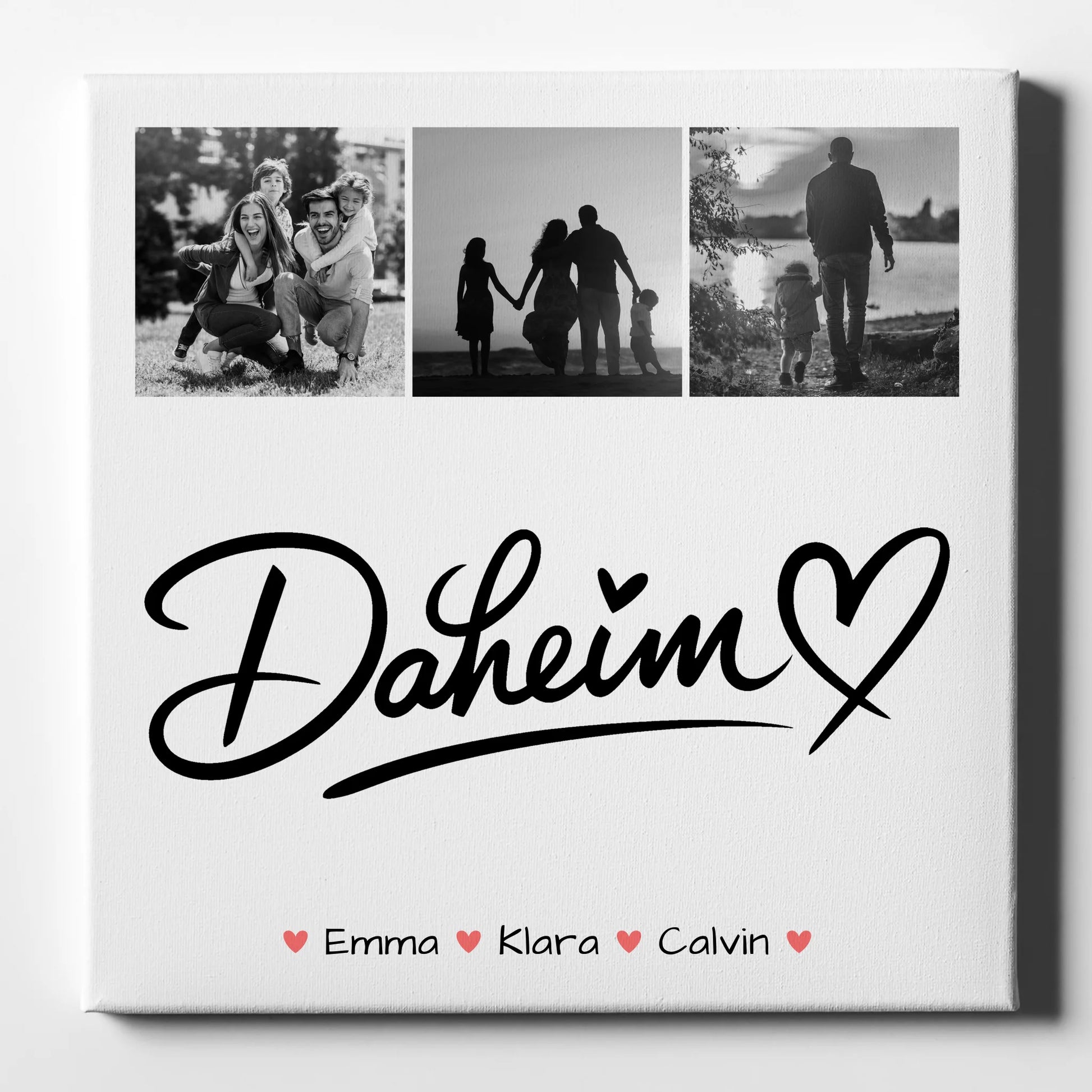 Wandbild Familie Personalisiert Fotocollage Familie Für Dein Daheim 1