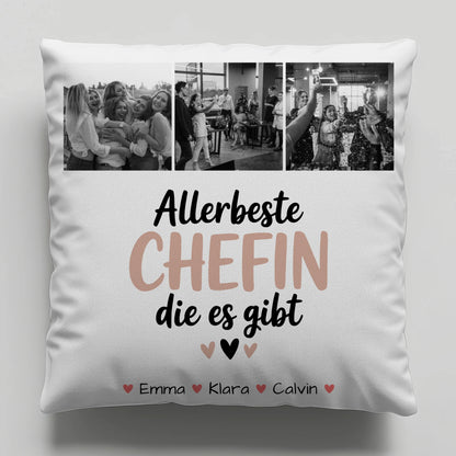 Personalisierte Geschenke mit Namen Kissen Fotocollage Chefin Allerbeste Chefin Die Es Gibt 6