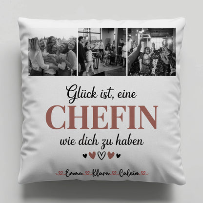 Kissen Mit Namen Chefin Fotocollage Glück Ist eine Chefin Wie Dich Zu Haben personalisiert 1