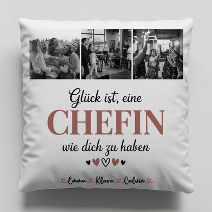 Kissen Mit Namen Chefin Fotocollage Glück Ist eine Chefin Wie Dich Zu Haben personalisiert 6